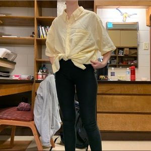 Vintage Yellow Button Down
